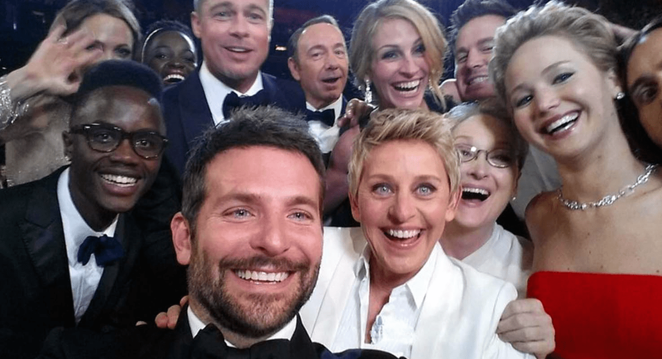 selfie en los oscars